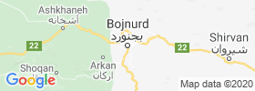 Bojnurd map